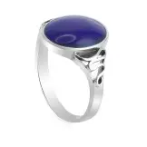 Anillo de Plata azul