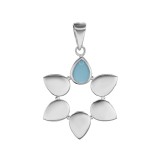 Colgante de Plata Pétalos