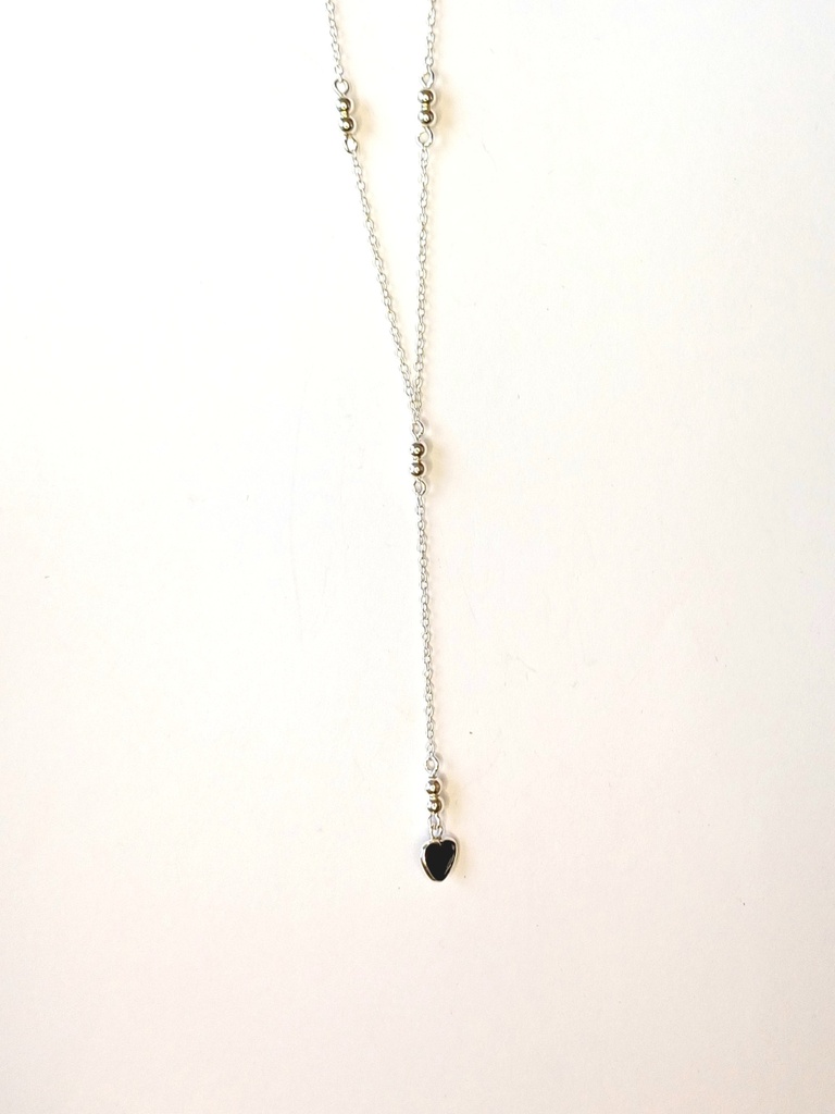 Collar Corazón negro