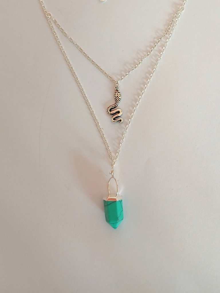 Collar Péndulo Piedra Turquesa