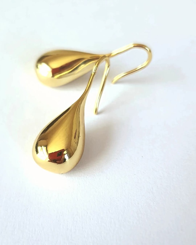 Aros gota enchapados