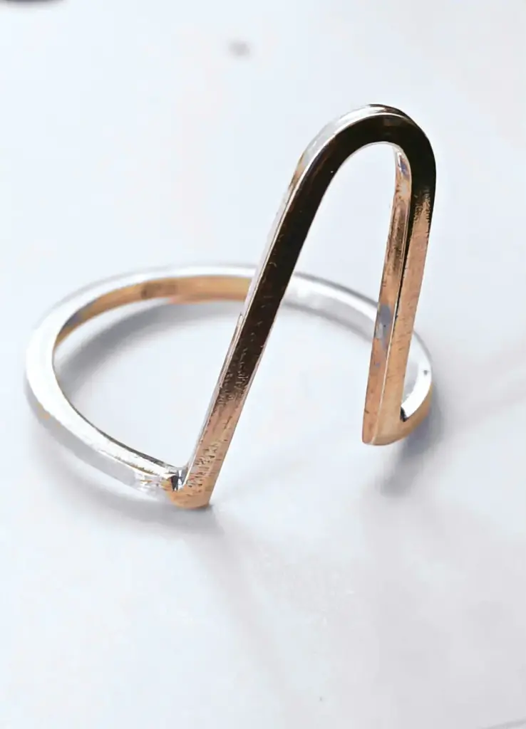 Anillo  plata asimétrico