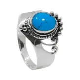 [N000021] Anillo de Plata turquesa