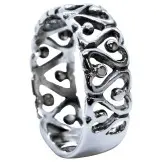 [N000033] Anillo Patrón de Corazones