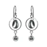 [N000037] Aros de Plata Colgantes