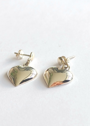 [N000038] Aros de Plata Corazones