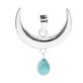 [N000054] Colgante de Plata Luna