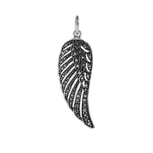 [N000061] Colgante de Plata Pluma