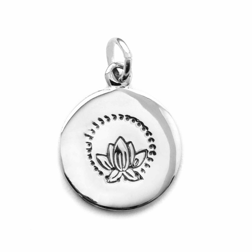 [N000062] Colgante flor de loto 15 mm