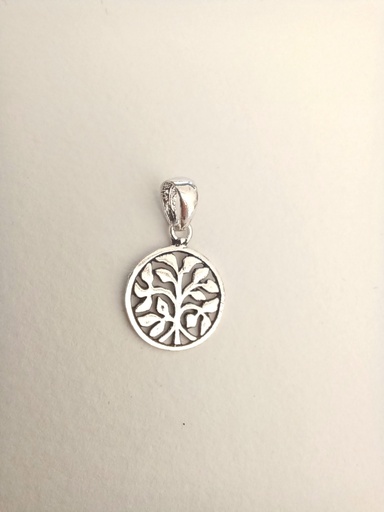 [N000072] Colgante Plata Enredadera 10 mm