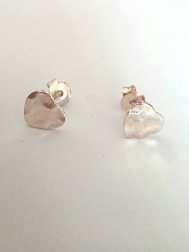 [N000122] Aros corazon martillado  