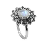 [N000163] Anillo Mandala Piedra luna