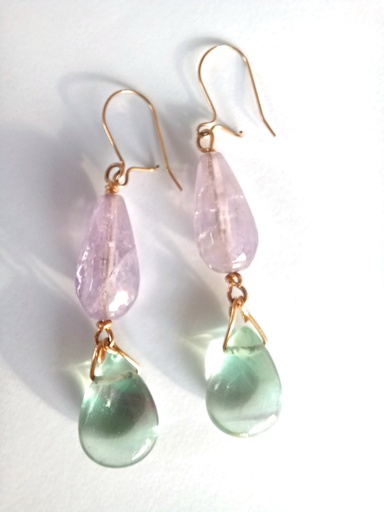 [N000185] Aros amatista fluorita